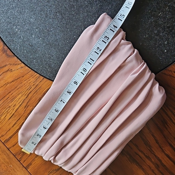 Zara Blush Pink Draped Cropped Bustier Top Size XS - Picture 10 of 12